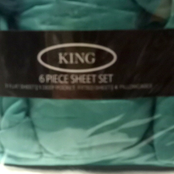 Bamboo Essence King Size Apple Green- 6 Piece Sheet Set - Picture 8 of 10